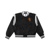 SC Interlock Women's Black Full Count Varsity Jacket